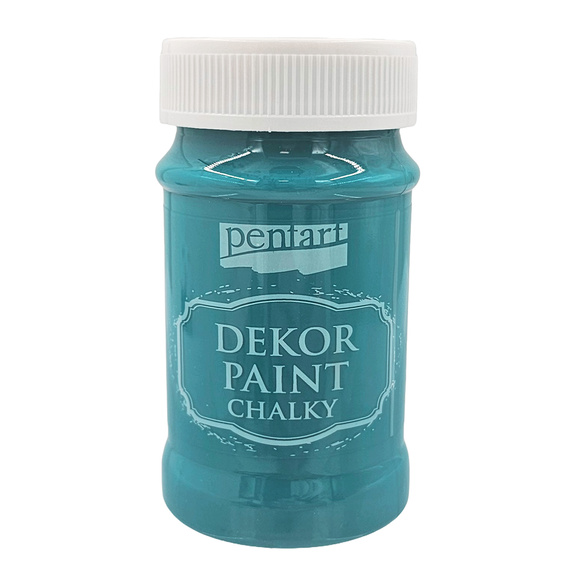 Farba kredowa Dekor Paint stalowo niebieski - steel blue 100ml - Pentart