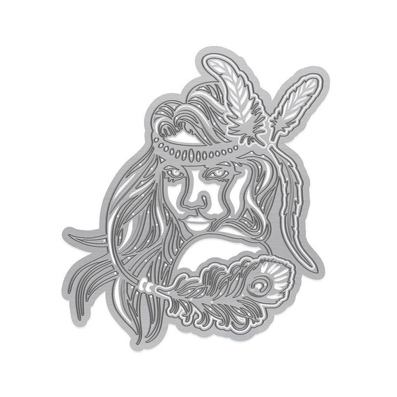 Wykrojnik - Tonic Studios - Ava Indianka piórka