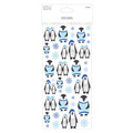 Naklejki z brokatem - Simply Creative - Penguins - pingwiny