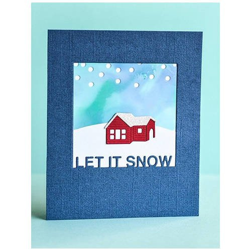 Wykrojnik - Poppystamps - Let It Snow Frame ramka
