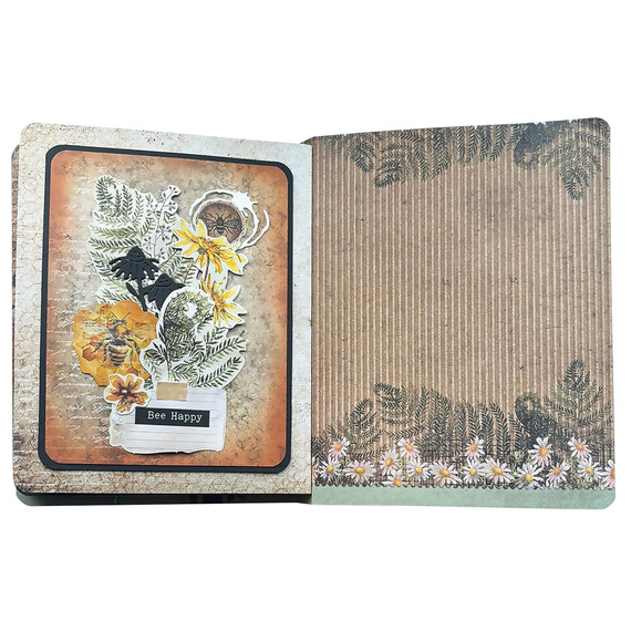 Wykrojnik do papieru - StudioLight - Floral Bits kwiaty pszczoła