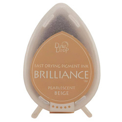 Szybkoschnący tusz pigmentowy Brilliance Drop - Pearlescent Beige - Tsukineko