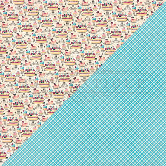 Papier do scrapbookingu 30x30 - Authentique - Party Two