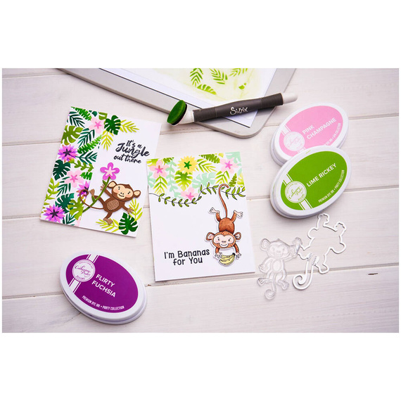 Stempel Sizzix - Going Bananas małpy