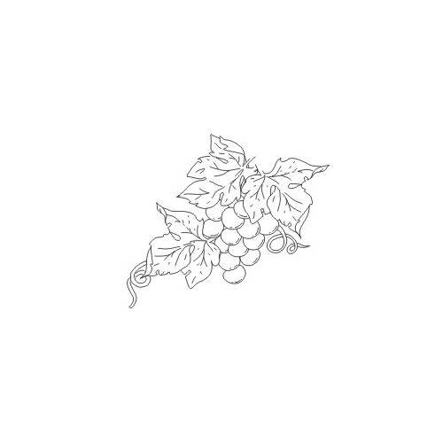 Stempel polimerowy - Winogrona dekor - Agateria