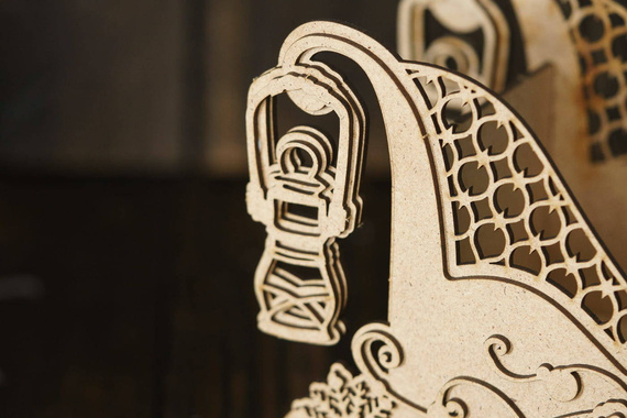 Tekturka - Zimowe sanie HDF 3D - Scrapiniec