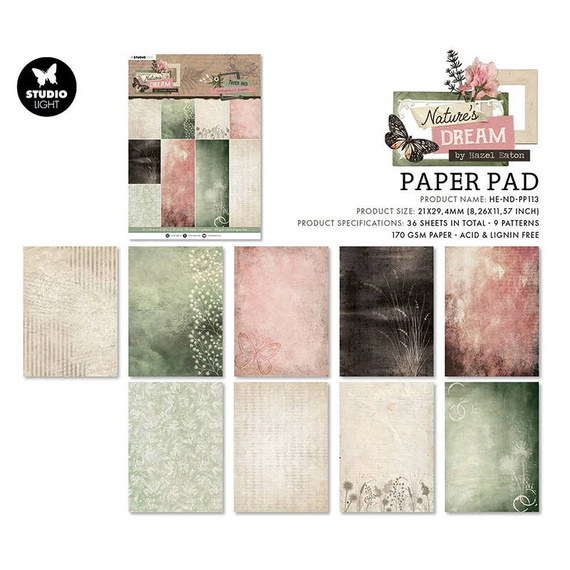 Zestaw papierów do scrapbookingu A4 - Studio Light - Natures Dream