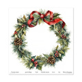 Zestaw papierów do scrapbookingu 30x30 - Itd Collection - Winter Wreath wianki świąteczne
