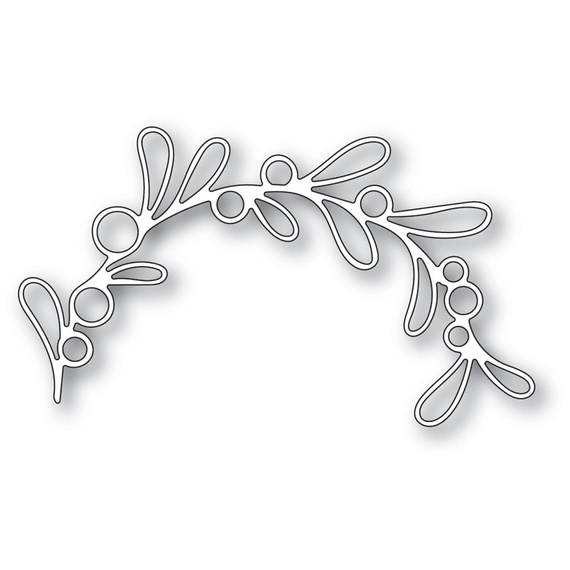 Wykrojnik - Poppystamps - Berry Arch jemioła