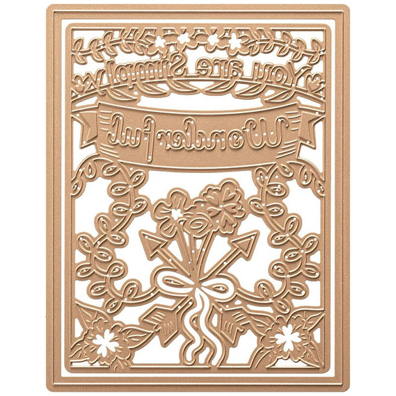 Wykrojnik - Spellbinders - You Are Simply Wonderful ramka