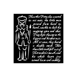 Szablon mix media 3D 12x12cm - Alice in Christmas - żołnierzyk - Stamperia