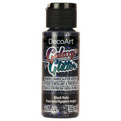 Farba brokatowa Galaxy Glitter - DecoArt - Black Hole