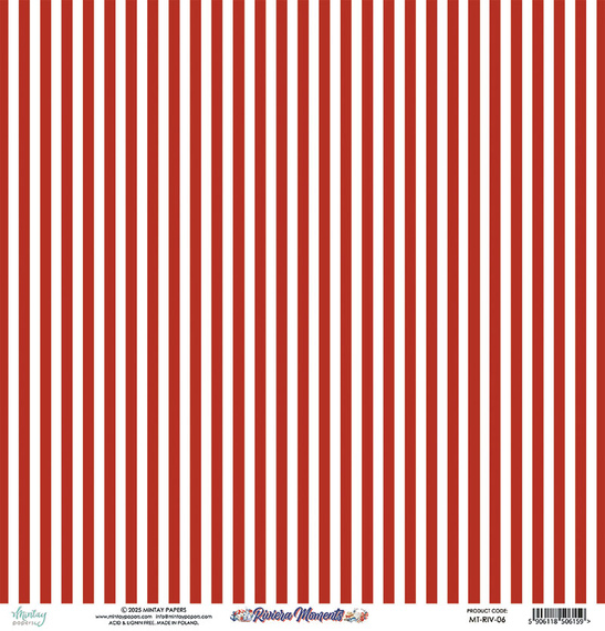 Papier do scrapbookingu 30x30 - Mintay - Riviera Moments 06