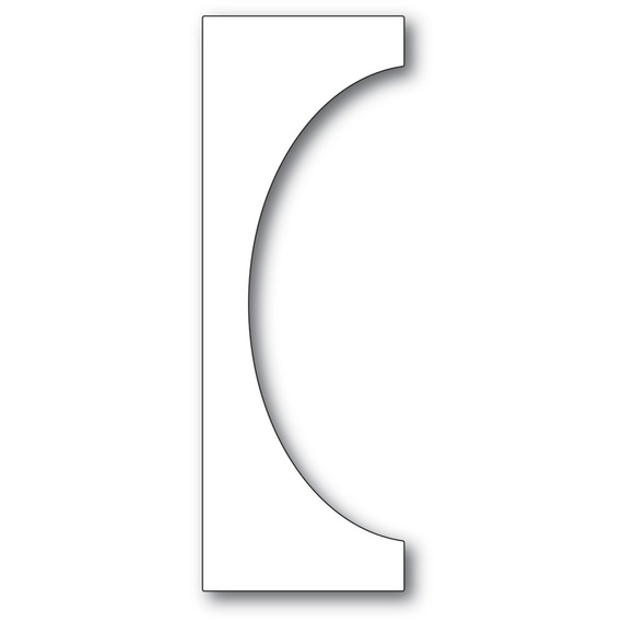 Wykrojnik - Poppystamps - Tall Curve Background panel owal