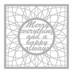 Maska / szablon - Merry everything and happy always