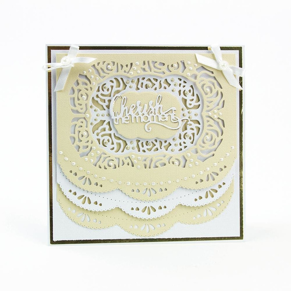 Wykrojnik - Tonic Studios - Classic Roses Dot & Drop Layering ramki kwiatowe