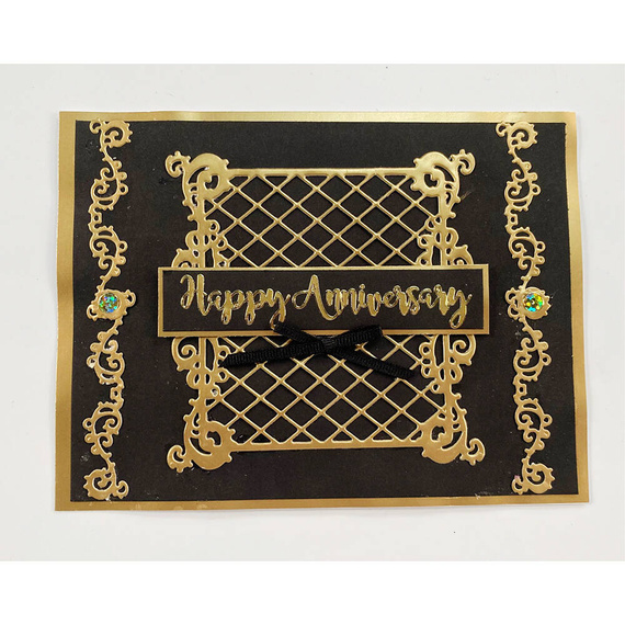 Wykrojnik do papieru - Hot Off The Press - Fantasma Grid dekoracyjna siatka