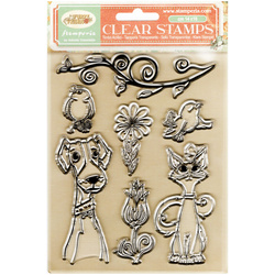 Stempel przezroczysty - Furry Friends zwierzak - Stamperia