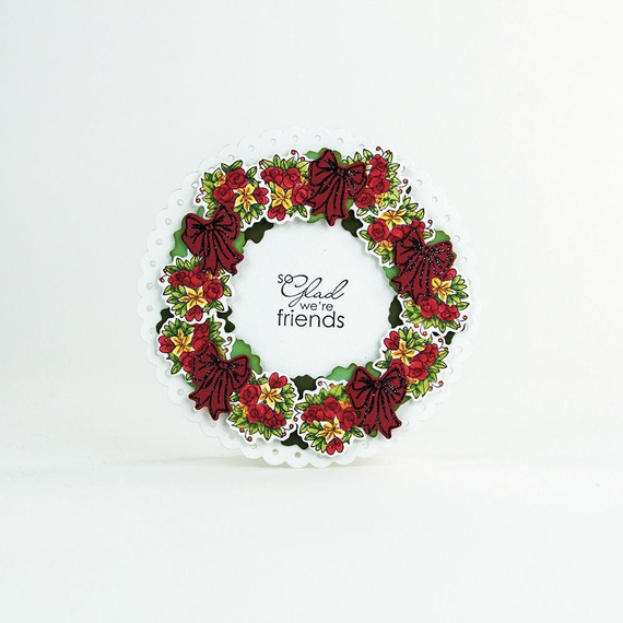 Stempel + wykrojnik - Tonic Studios - Accessory Set 2 czapeczka korona kokarda