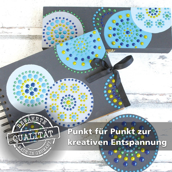 Farba z aplikatorem do robienia kropek Zen Pen - Viva Decor - Mango