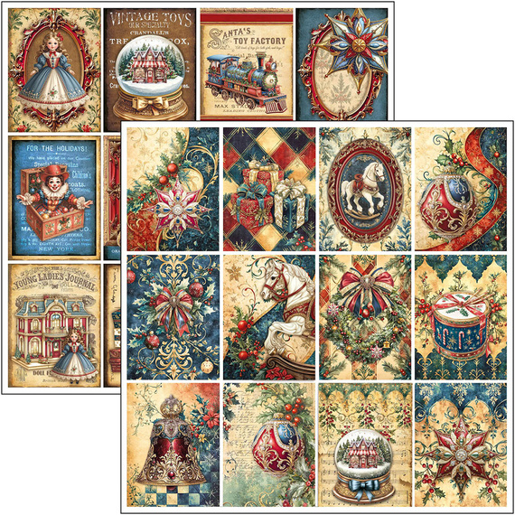 Zestaw papierów 30x30cm - Patterns Pad - Ciao Bella - Toy Shop