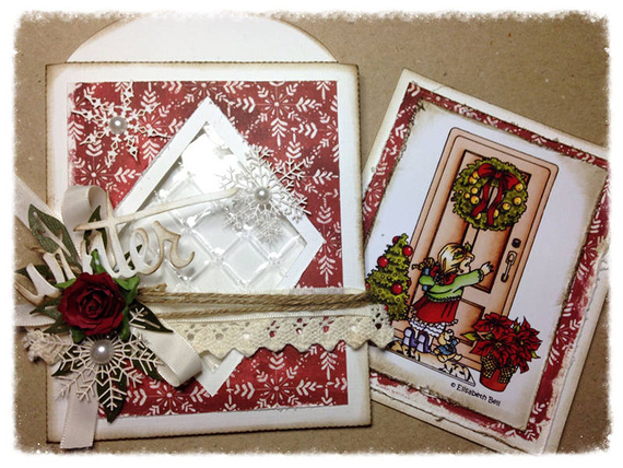 Szablon do odrysowania i wycinania Dutch Doobadoo - koperta z okienkiem