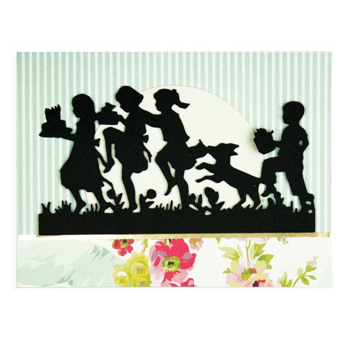 Wykrojnik - Spellbinders - Party Kids - dzieci i pies zabawa