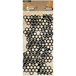 Maska mix media - StudioLight - Honeycomb plaster miodu