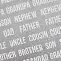 Naklejki brokatowe - Simply Creative - Silver Relatives pokrewieństwo