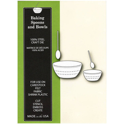 Wykrojnik - Poppystamps - Baking Spoons and Bowls 1321 łyżki i miski