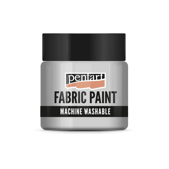 Farba do tkanin - Pentart - szara 50ml