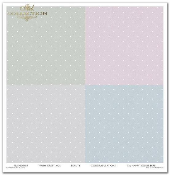 Zestaw papierów do scrapbookingu 30x30 - Itd Collection - Shabby Chic