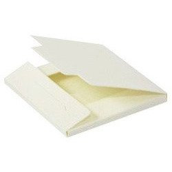 Pudełko kwadratowe mini kopertka kremowe 7x7 - Rzeczy z papieru