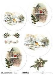 Papier do scrapbookingu A4 - przekładki do bombek 3D