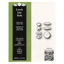 Wykrojnik - Poppystamps - Lovely Lily Pads - lilie wodne