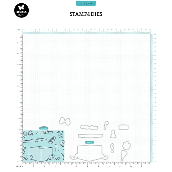 Wykrojnik i stemple - StudioLight - Party time prezent