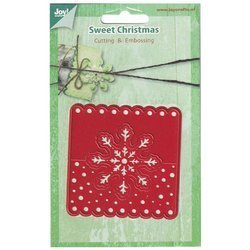 Wykrojnik - Joy!Crafts - śnieżynka 6002/0393 winietka z płatkiem śniegu karnet