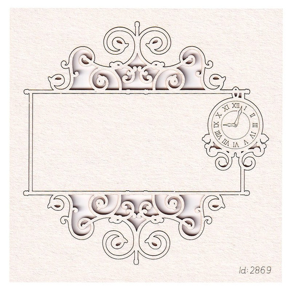 Tekturka Ramka szyld zegar - Park Avenue sign frame clock SC