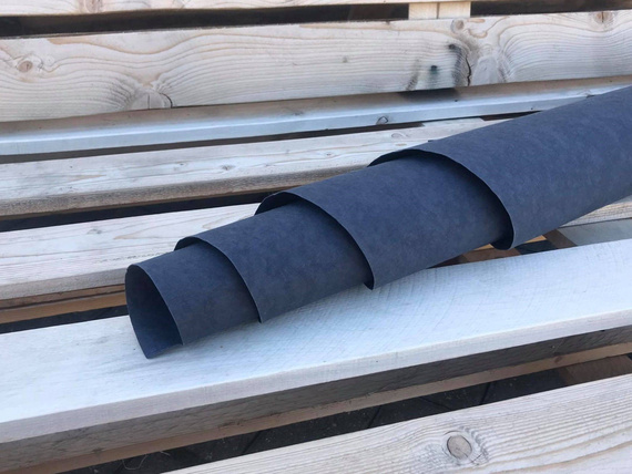 WASHPAPA papier do szycia - Aged Color navy "granat wieczorową porą" - arkusz ok.48x48cm