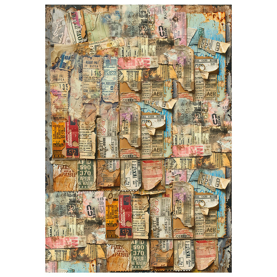 Zestaw papierów ryżowych do decoupage A4 - Ciao Bella - Journey Ahead