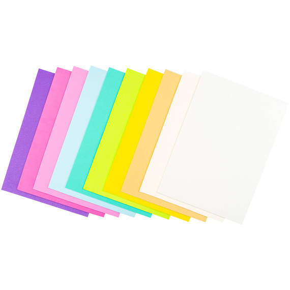 Pianka dekoracyjna A4 - zestaw 10 kolorów pastelowych