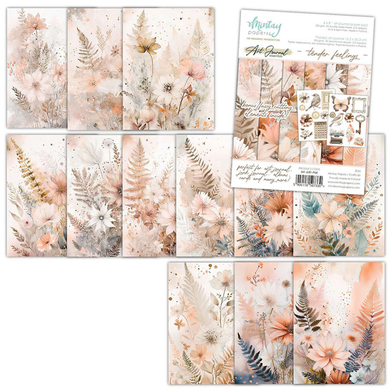 Zeszyt papierów do scrapbookingu Art Journal 15x20 - Mintay - Tender Feelings