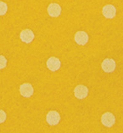 Filc 30x40cm kukurydziany w białe kropki