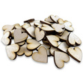Drewniane serduszka do Decoupage 2cm - 50 sztuk
