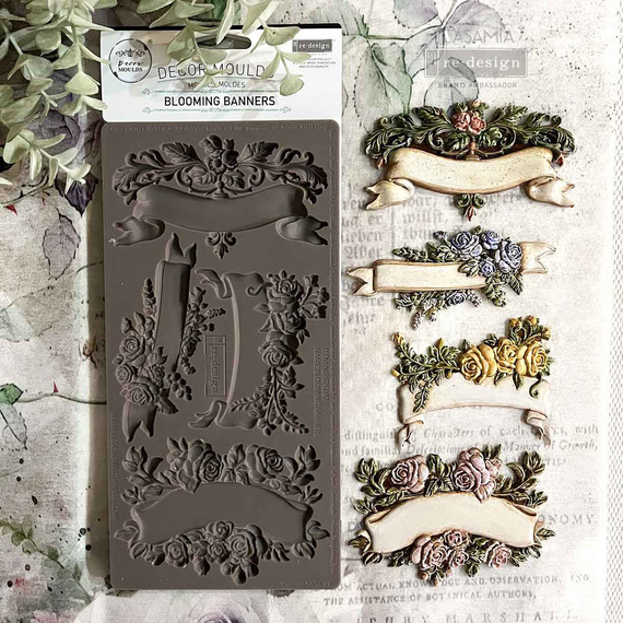 Foremka silikonowa - Prima - Blooming Banners banery ozdobne