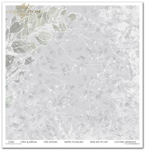 Zestaw papierów do scrapbookingu 30x30 - Itd Collection - Shabby Chic