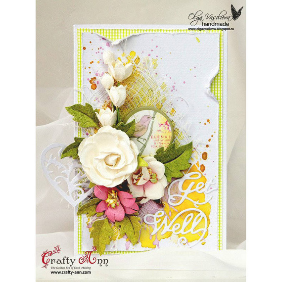 Wykrojnik - Crafty Ann - napis Get Well CARA-14