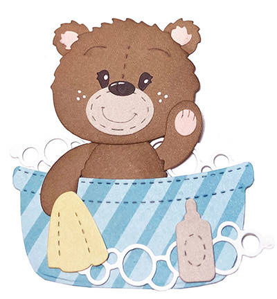 Wykrojnik - StudioLight - Bear Accessories Friendz nr 156 akcesoria do misia