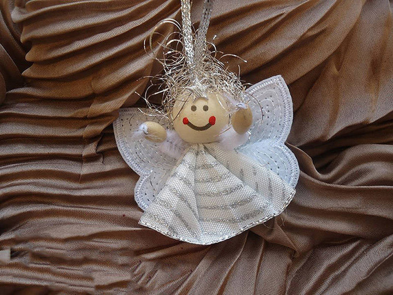 Koraliki drewniane buźka 25mm - 5szt