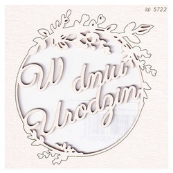 Tekturka Hi Summer Frame 02 Wishes - W Dniu Urodzin  - Scrapiniec